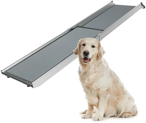 31ZKaQHlbJL._AC_.jpg PetSafe Happy Ride Compact Telescoping Dog Ramp – Portable Pet Ramp for Cars, Trucks & SUVs with Adjustable Sizing – Non-Slip Design – Lightweight Pet Mobility Assistance – Extra Long - Image 1