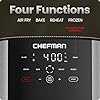 Chefman Air Fryer 8 Qt | TurboFry® 4-in-1 with 450°F Hi-Fry Option for Crispier Results | Bake, Dehydrate, Frozen | XL Nonstick Dishwasher-Safe Basket | Stainless Steel - Image 3