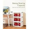 OlarHike 144QT Lockable Storage Bins with Lids – Folding Storage Cabinet with Doors and Wheels, Collapsible Plastic Box for Closets, Office, Stackable Organizer and Containers, Gifts, 3 Pack Cubes - Image 5