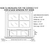 Ideal Pet Products Aluminum Sash Window Pet Door, Adjustable to Fit Window Widths from 33″ to 38″, Large 10-1/2” x 15” Flap Size - Image 4