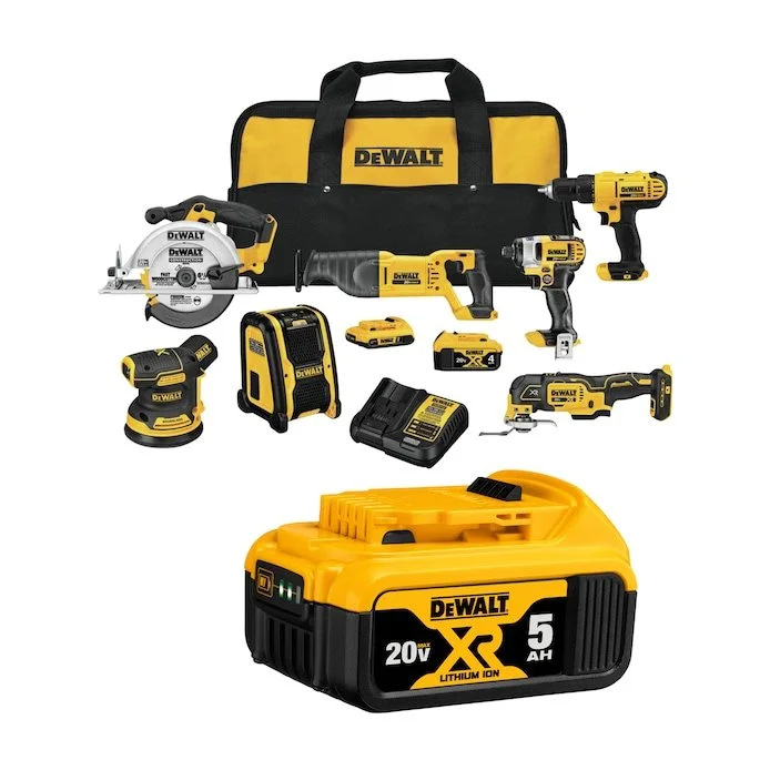 48327108-1-1.webp DEWALT 20V MAX Combo Kit, Compact 7-Tool (DCK720D2) - Image 1