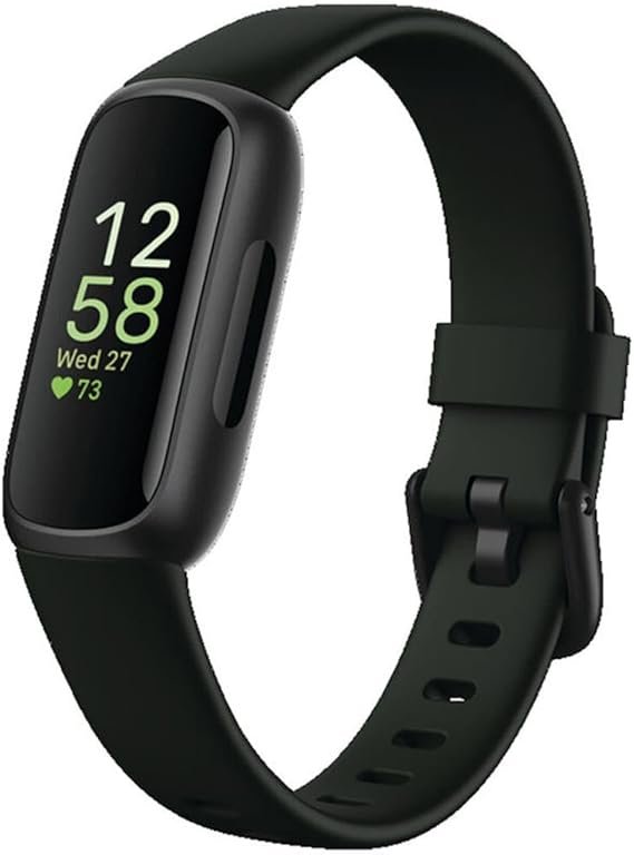 51CtRquteL._AC_SX569_.jpg Fitbit Inspire 3 Health &-Fitness-Tracker with Stress Management, Workout Intensity, Sleep Tracking, 24/7 Heart Rate and more, Midnight Zen/Black One Size (S & L Bands Included) - Image 1