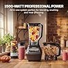 Ninja Kitchen System | All-in-One Food Processor & Blender for Smoothies | Includes Pitcher, (2) 16 oz. To-Go Cups & 8-Cup Bowl | Makes Salsa, Dough, Shakes, & Frozen Drinks | 1500W | Black | BL770 - Image 4