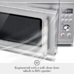 Breville BMO650SIL Compact Wave Soft Close Countertop Microwave Oven, Silver - Image 2