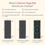 Liforme Original Yoga Mat – Free Yoga Bag Included – Patented Alignment System, Warrior-like Grip, Non-slip, Eco-friendly, sweat-resistant, long, wide, 4.2mm thick mat for comfort - Image 2