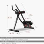 Fitlaya Fitness ab machine, ab workout equipment for home gym, Height Adjustable ab trainer, foldable fitness equipment. - Image 4