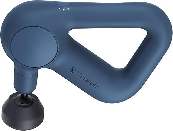 61f9mqZJ4rL._AC_SX569_.jpg TheraGun Therabody Relief Handheld Percussion Massage Gun – Easy-to-Use, Comfortable & Light Personal Massager for Every Day Pain Relief Massage Therapy in Neck, Back, Leg, Shoulder and Body (Navy) - Image 1