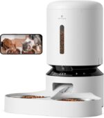 PETLIBRO Automatic Cat Feeder with Camera for Two Cats, 1080P HD Video with Night Vision, 5G WiFi Pet Feeder with Phone APP Control, 2-Way Audio for Cat & Dog, Low Food & Motion & Sound Alerts