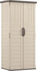 Suncast Vertical Outdoor Storage Shed with All-Weather Construction, Vanilla - Image 5