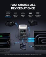 Anker SOLIX C300 DC Power Bank Station, Outdoor 288Wh Portable Power Station, LiFePO4 Battery, 300W Solar Generator, for Camping, Traveling, and Emergencies (No Wall Charger Included) - Image 4