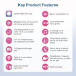 VTech VM901 Smart WiFi Baby Monitor with 1080p FHD Camera and 5″ HD IPS Display, Free App, Remote Pan Tilt Zoom, Night Vision, Motion Detection Alerts - Image 4