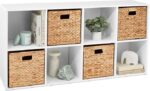 Best Choice Products 8-Cube Storage Organizer, 11in Shelf Opening, Bookcase, Display Shelf, Customizable w/ 3 Removable Back Panels – White