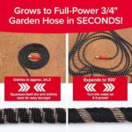 Pocket Hose 100 FT Copper Head Expandable Garden Hose with Pocket Pivot, No Tangles, AS SEEN ON TV, 360° Swivel, Tri-Tex Tubing, Force Field Jacket, Lead-Free, No-Kink, Anti-Burst w/APT - Image 4