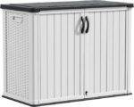 Devoko Outdoor Storage Cabinet 26 Cu Ft with Lockable Doors, Horizontal Storage Shed Waterproof Patio Tools Storage Box for Sofa Cushions, Gardening Tools and Accessories (White) - Image 5