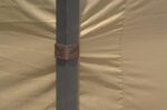 APEX GARDEN Four-Side Privacy Side Wall Curtain Set for 10-ft x 12-ft Gazebo (Beige) - Image 3