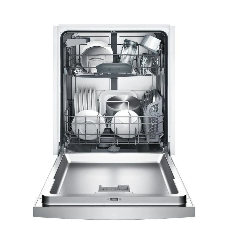 a1-25-1.webp Bosch 100 Series PureDry 50-Decibel Front Control 24-in Built-In Dishwashers (Fingerprint-Resistant Stainless Steel) ENERGY STAR - Image 1
