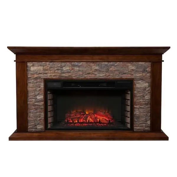 a1-306-1.webp Unbranded Null Ithaca 60 In. W Simulated Stone Electrics Fireplaces - Image 1
