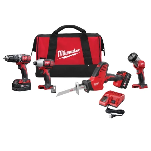 b892236e33834a11b7ecb20f12d64285-1.webp M18™ Cordless LITHIUM-ION 4-Tool Combo Kit - Image 1