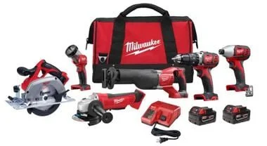 milwaukee-m18-cordless-lithium-ion-6-tool-combo-kit-2696-26-1.webp Milwaukee M18 Cordless Lithium-Ion 6-Tool Combo Kit - Image 1